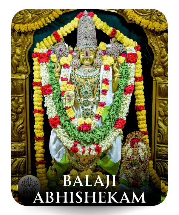 Abhishekam to archa vigraha of Sri Bhaktavatsala Balaji