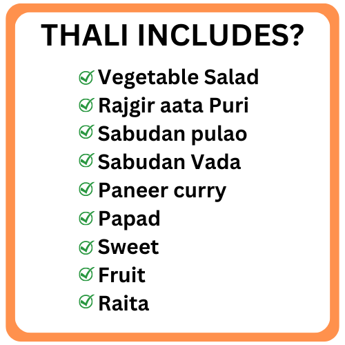 THALI INCLUDES